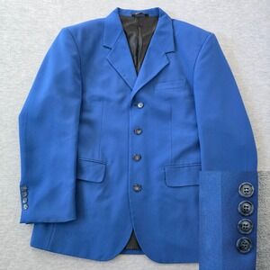 Gino Cappeli Collection Mens Royal Blue Blazer Jacket Size S38